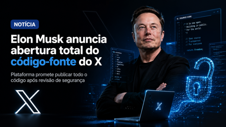 Elon Musk anuncia abertura total do código-fonte do X