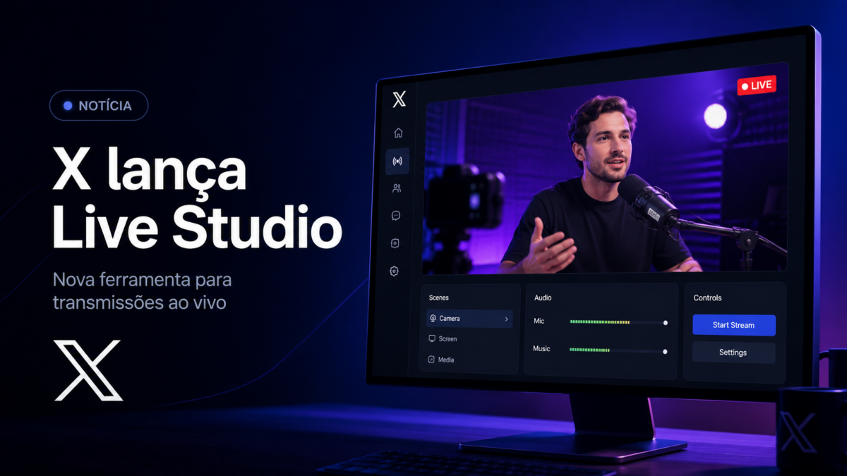 X (Twitter) lança Live Studio e anuncia US$ 1 milhão para criadores de lives