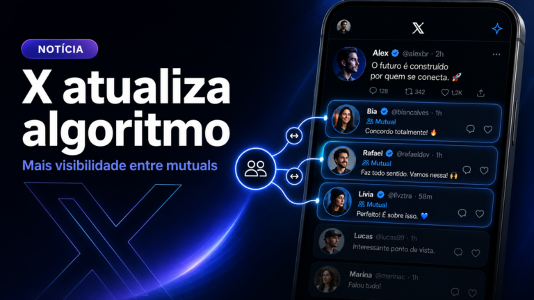 X atualiza algoritmo e aumenta a visibilidade entre mutuals