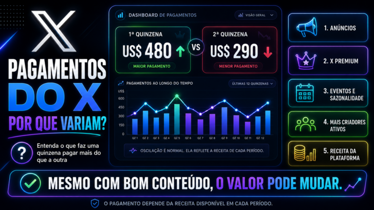 Por que os pagamentos do X variam tanto entre as quinzenas?